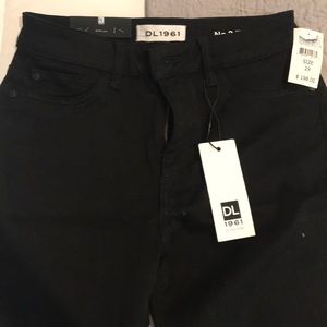 High waisted skinny black jeans